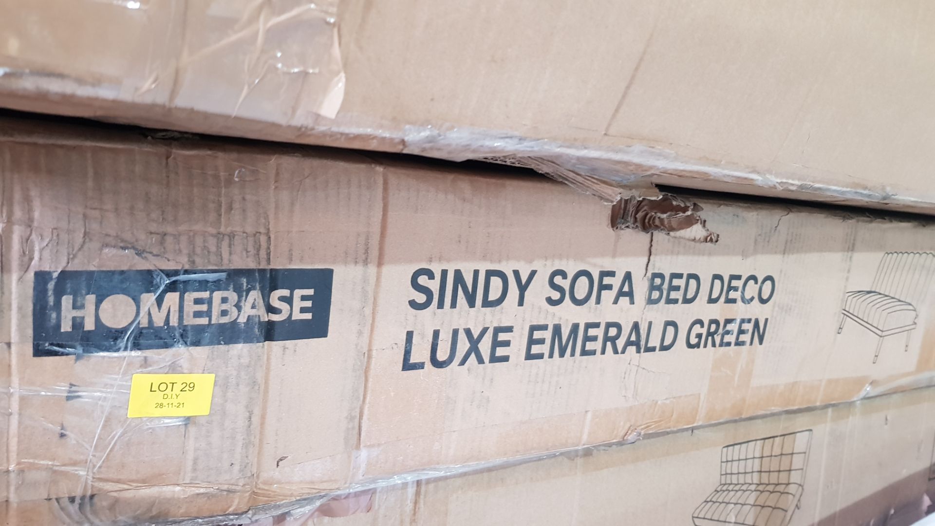 (P4) 1x Sindy Sofa Bed Deco Luxe Emerald Green RRP £250. (Sofa: H82x W181x D83cm). (Bed: H40x W181x - Image 3 of 9