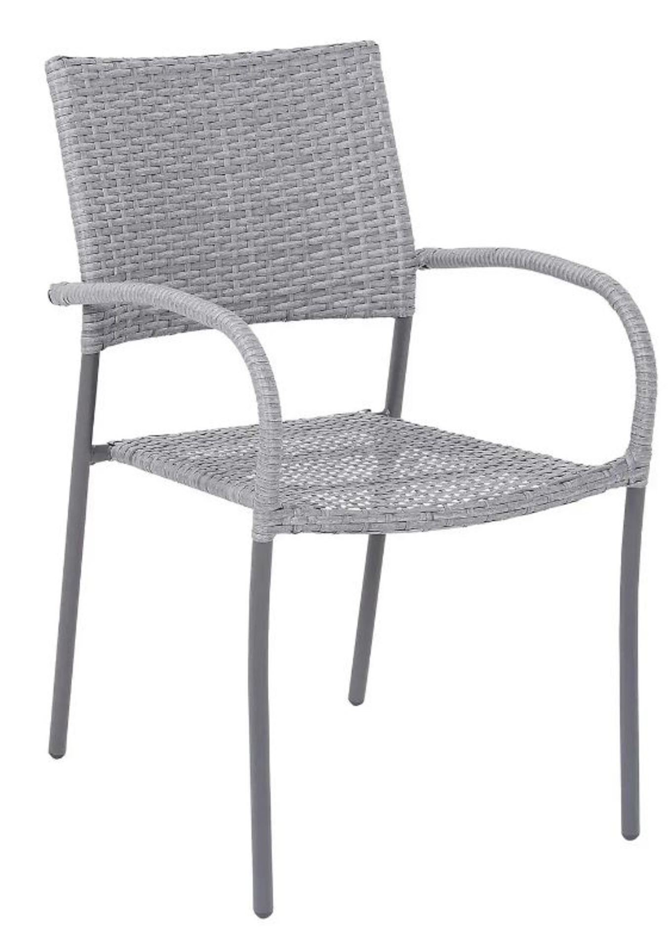 (16) 9x Bambrick Stacking Chair Grey. (H82x W52x D59cm). Powder Coated Steel Frame. Hand Woven Synt - Image 2 of 4