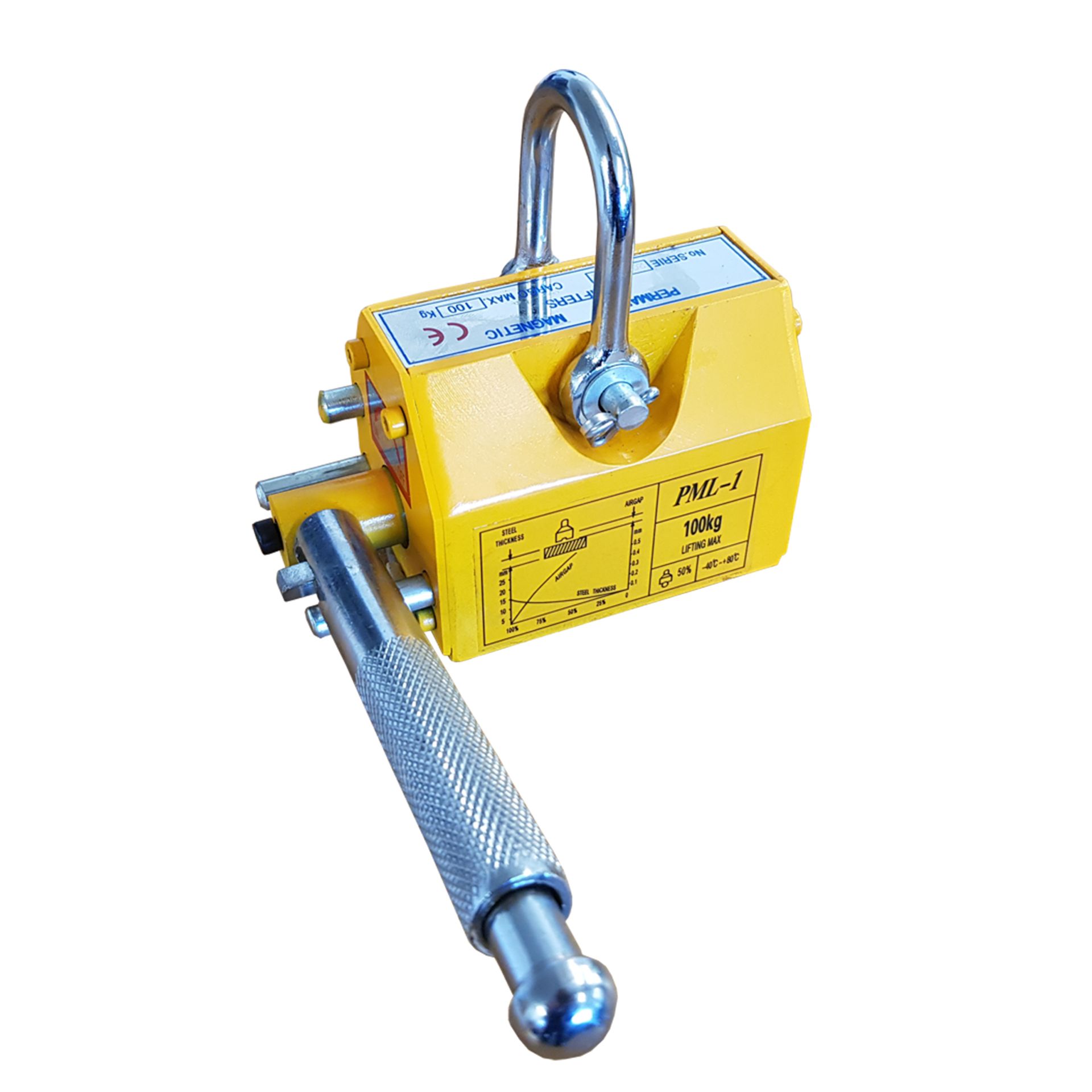 2 x 1000KGS LIFTING MAGNET WITH SHACKLE (ZZDMLM1000)