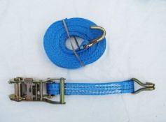 15 X 50MM X 8 METRE RATCHET LASHING WITH CLAW HOOK (RL505T8)