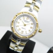 A Krug Baumen ladies diamond Regatta IPG gold-plated wristwatch with quartz movement