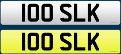 100 SLK - Cherished Plate On Retention