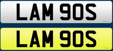 LAM 90S - Cherished Plate On Retention