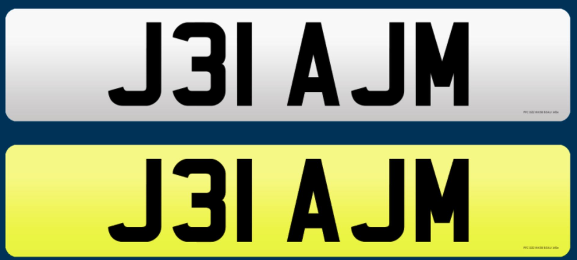 J31 AJM - Cherished Plate On Retention