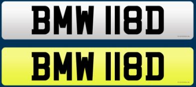 BMW 118D - Cherished Plate On Retention