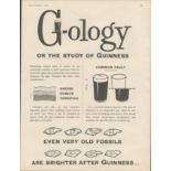 1958 Guinness Advertisement Print 'G-ology' G.E. 2963.L