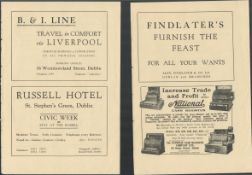 Collection Of 16 Vintage Original 1920's Dublin Traders Advertisements.