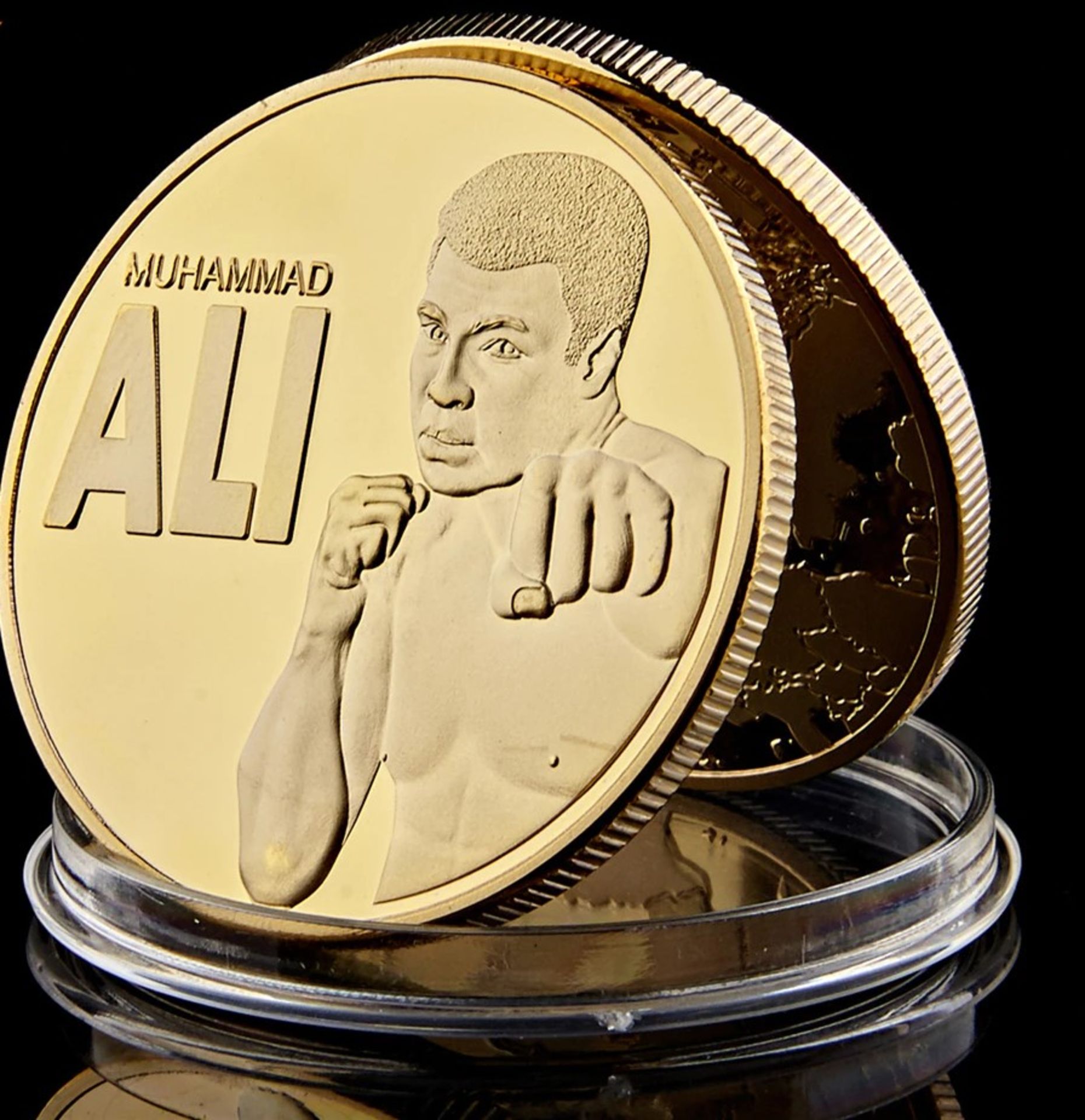 Muhammad Ali Boxing Gold Plated Commemorative Coin 5 Sets