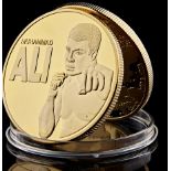 Muhammad Ali Boxing Gold Plated Commemorative Coin 5 Sets