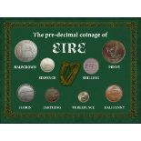 Ireland Rare Vintage Pre-Decimal 1928- 1968 Coin Metal Display Gift Set
