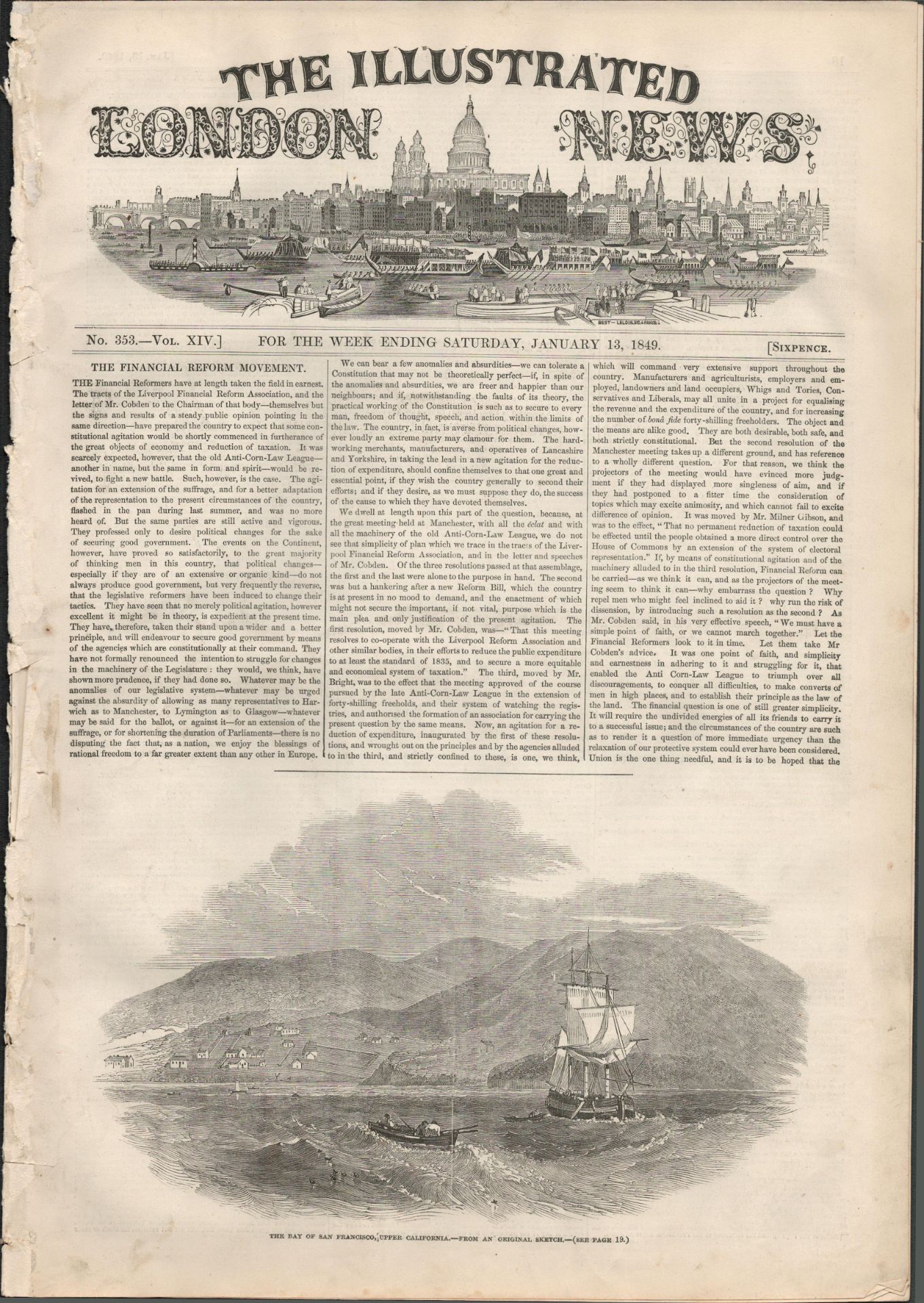 5 Antique 1847 Complete Editions Illustrated London News-1 - Image 5 of 5
