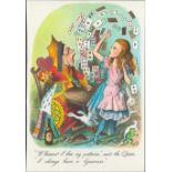 1951 Guinness Double Sided Print Alice In Wonderland Theme-2