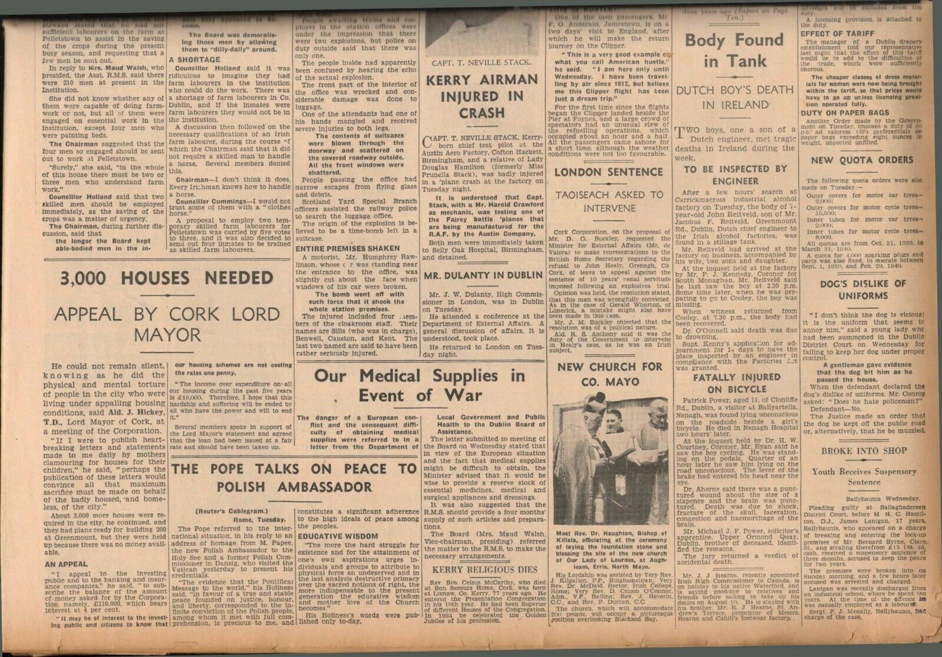 Irish Independence 1939 News WW2 GAA Reports, Adverts, RTE Guide-1 - Image 2 of 3