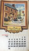 GUINNESS 1974 Calendar Prints 'Pub Names' Artwork by Norman Thelwell *4