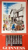 1976 Vintage Guinness Calendar Print _Pub Names' Artwork *8