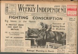 Irish Independence 1939 News WW2 GAA Reports, Adverts, RTE Guide-3