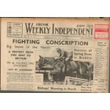 Irish Independence 1939 News WW2 GAA Reports, Adverts, RTE Guide-3