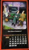 1971 Vintage 50 Years Old Guinness Calendar Month Print 'Tony Escott Cartoons' *12