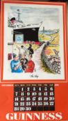 1976 Vintage Guinness Calendar Print _Pub Names' Artwork *7