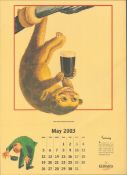 2003 Guinness Calendar Print John Gilroys Animals Characters *8