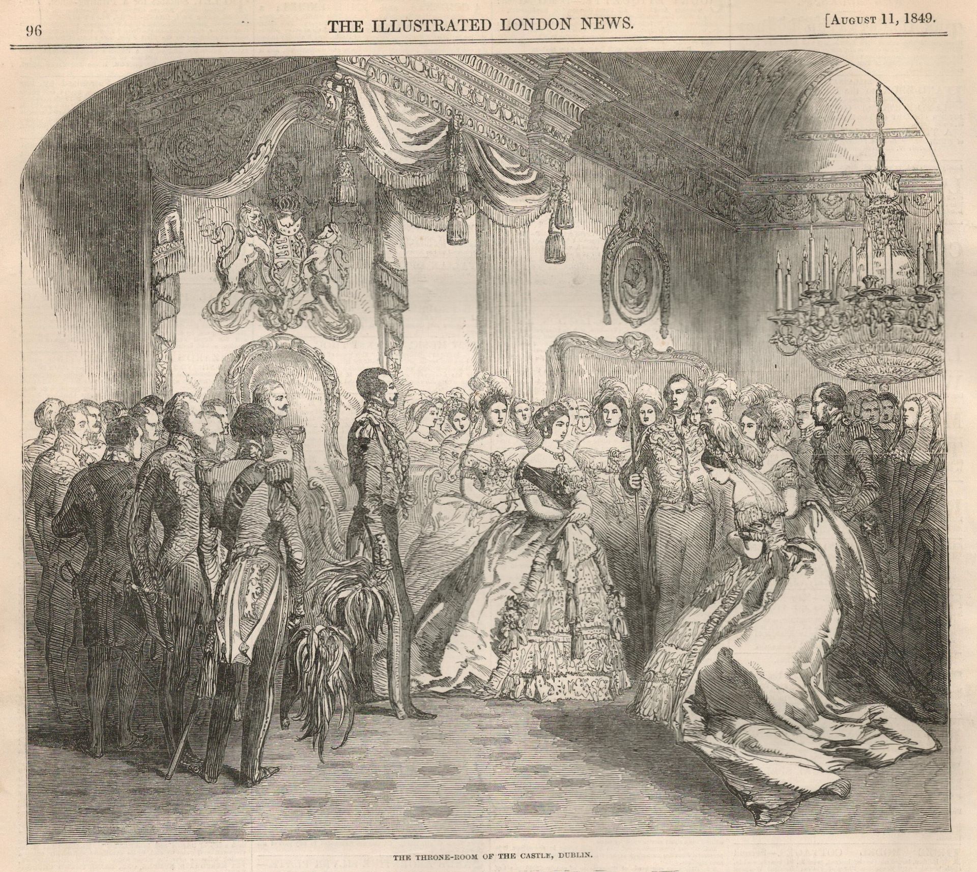 The Queens Visit to Ireland Special Edition 1849 Antique Newspaper - Image 24 of 24