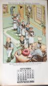 1981 Guinness Calendar Month Print John Ireland 'The Gentle Art of Making Guinness' *10