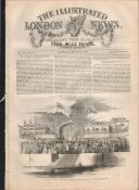 The Queens Visit to Ireland Special Edition 1849 Antique Newspaper