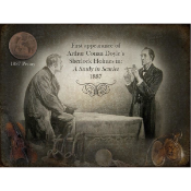 Sherlock Holmes 'Appears For The First Time' Original 1887 Penny Metal Sign