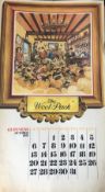 GUINNESS 1974 Calendar Prints 'Pub Names' Artwork by Norman Thelwell *1