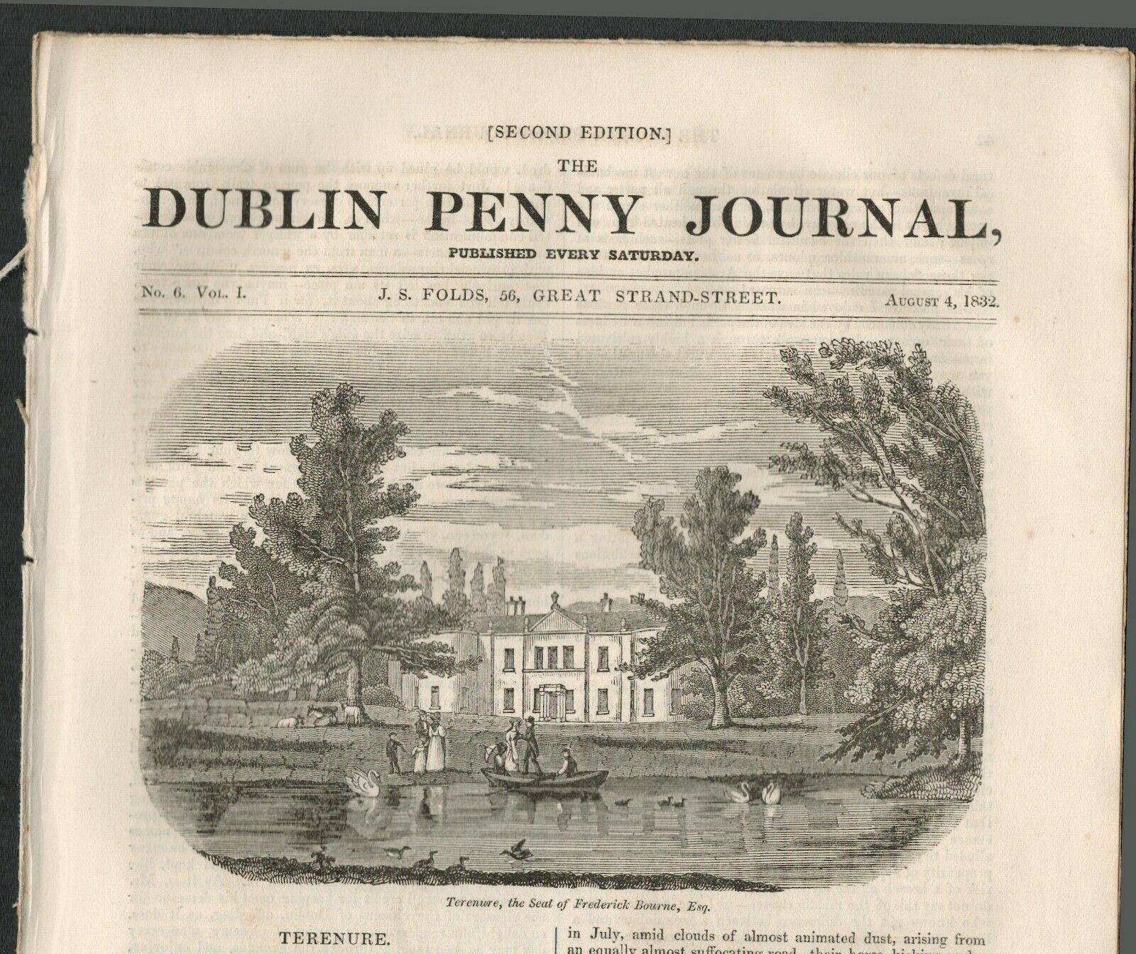 2 Antique Editions 1832 Dublin Penny Journal 14 - Image 3 of 3