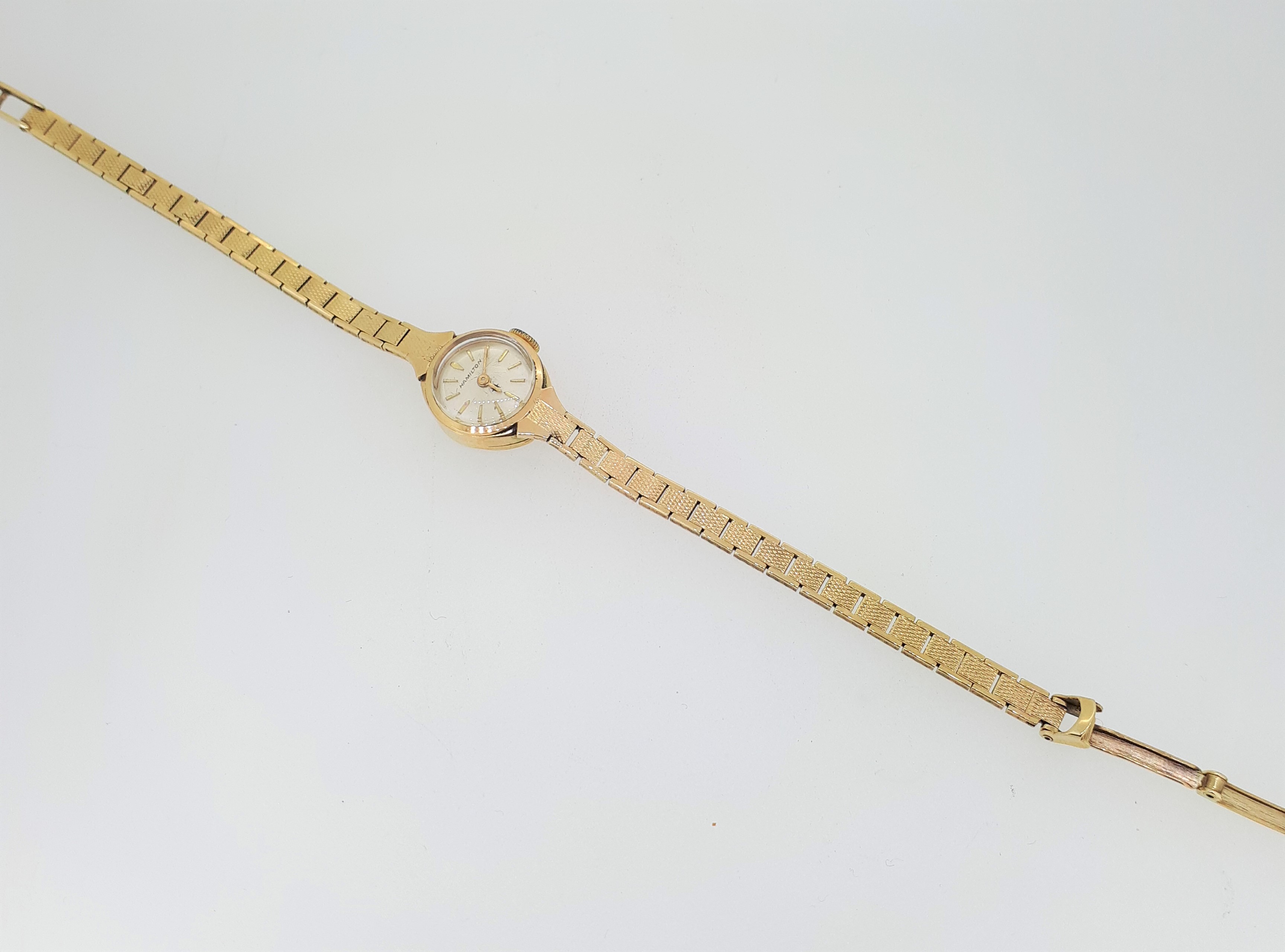 Vintage 9ct (375) Yellow Gold Hamilton Ladies Watch - Mechanical - Image 13 of 14