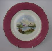 Hand Painted Victorian English Cabinet Plate