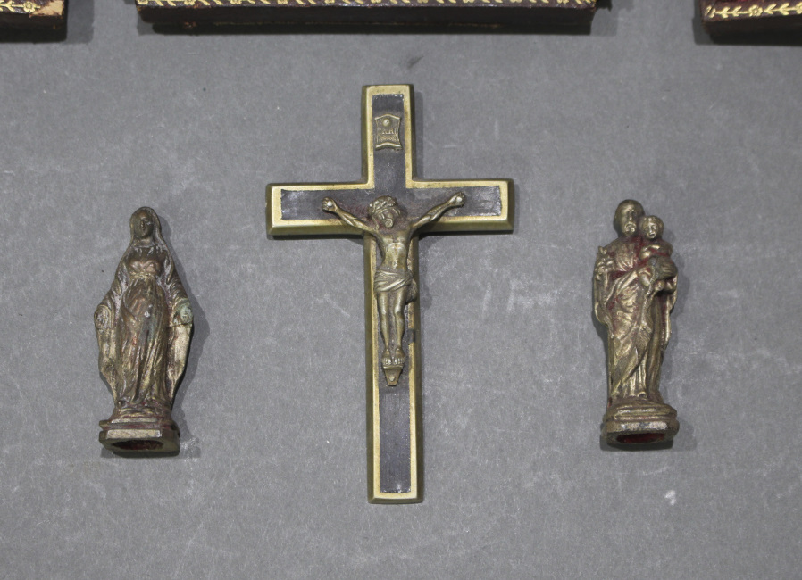 Antique Cased Crucifix Set - Image 6 of 12