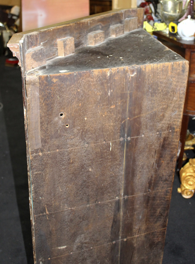 Georgian Mahogany Hanging Corner Cabinet Cupboard - Image 6 of 6