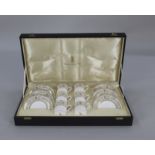 Cased Royal Doulton White & Gold Coffee Service