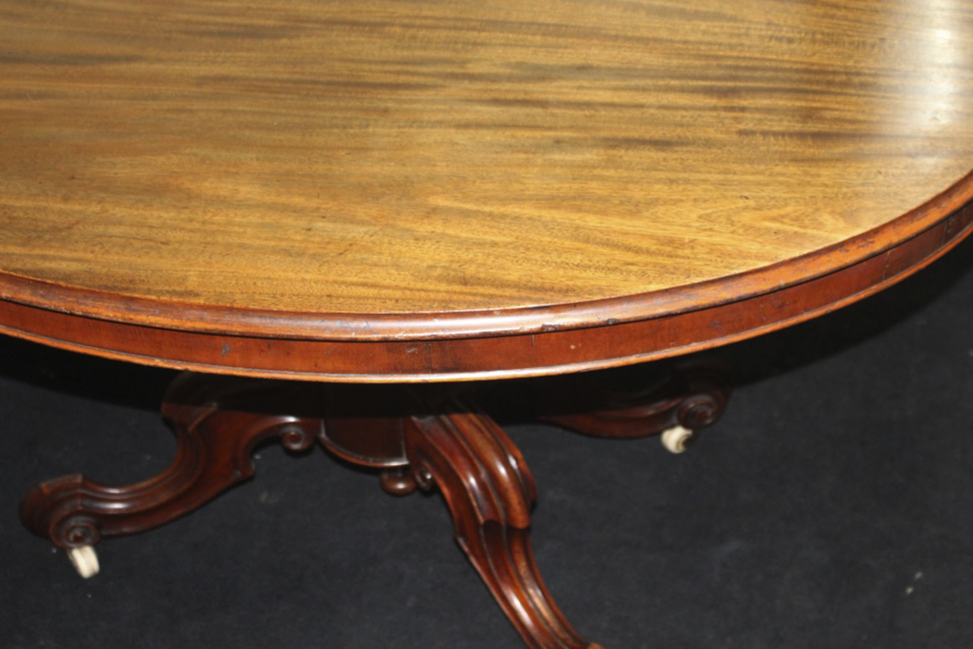 Mahogany Late 19th c. Oval Table - Image 7 of 8