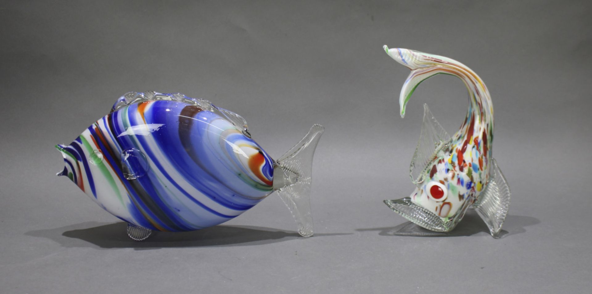 Pair of Art Glass Fish Sculptures - Image 2 of 2