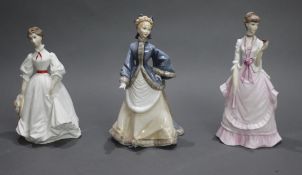 Set of 3 Royal Worcester Figurines Morning Walk Fragrance