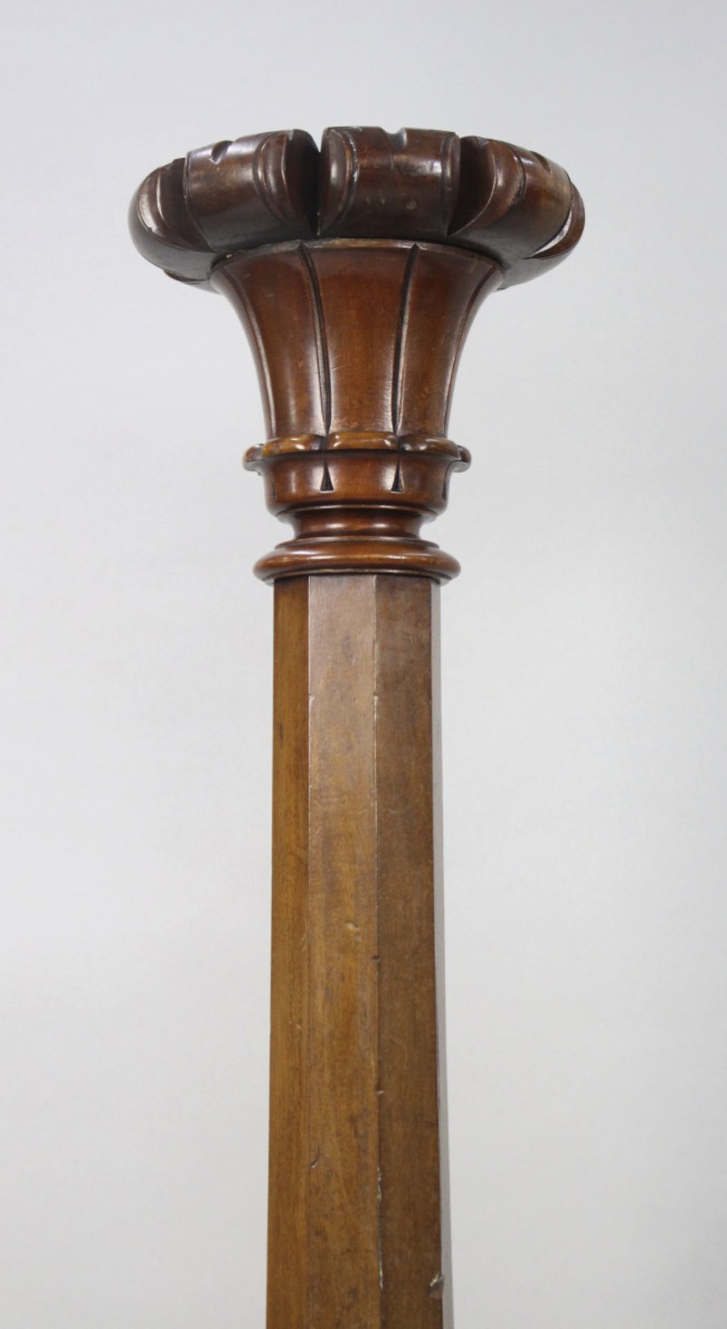 Pair of Early Victorian Carved Mahogany Pedestals - Image 4 of 10