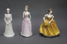 Set of 3 Coalport Ladies of Fashion Figurines