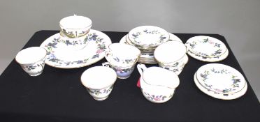 Royal Worcester June Garland 6 Place Tea Service