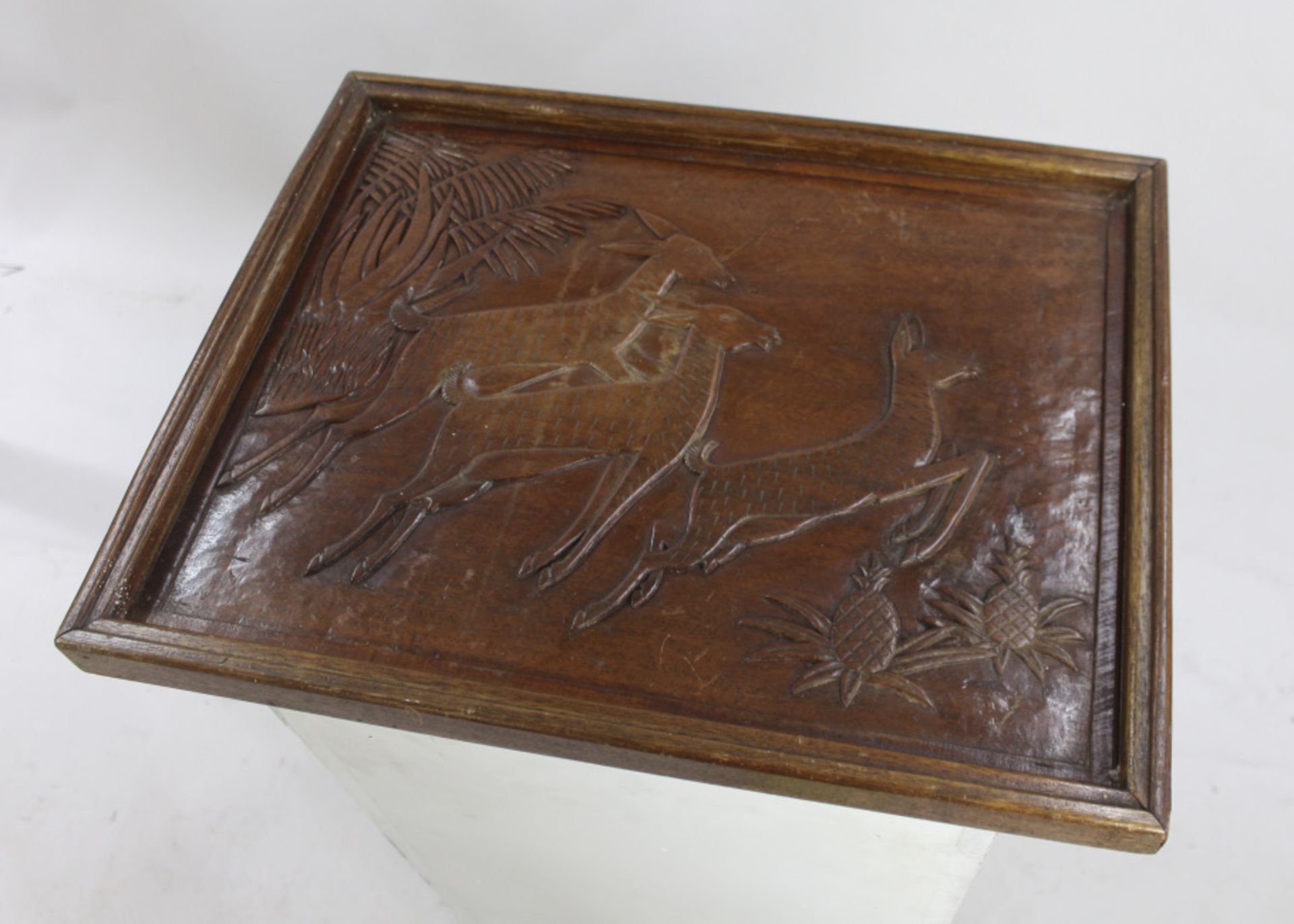 Carved Wooden Tray - Image 3 of 5