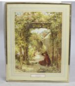 "The Little Gardener" Framed Print