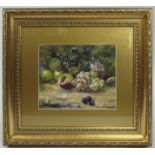 Fine Fruit Still Life by John Freeman (English) Oil on Board