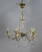 Decorative Five Light Crystal Chandelier