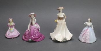 Set of 4 Coalport Figurines