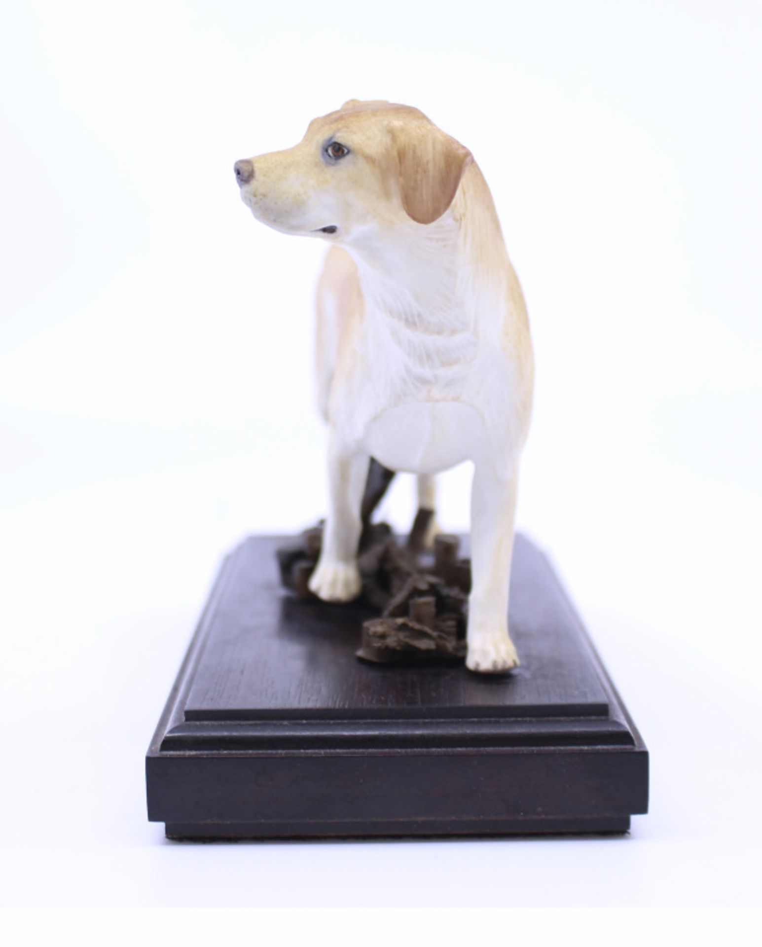 Albany Porcelain & Bronze Golden Retriever Sculpture - Image 3 of 7