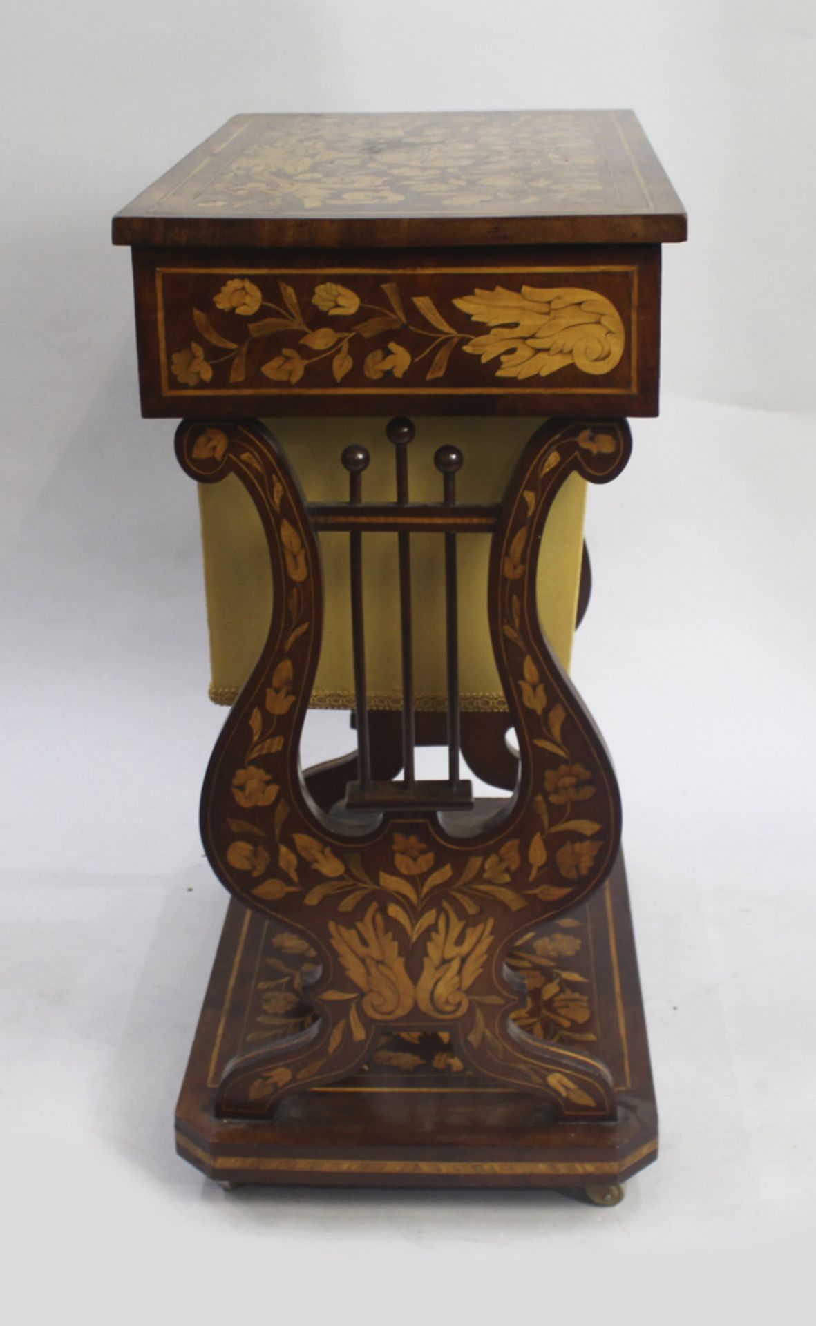Early 19th c. Marquetry Sewing Table - Image 5 of 10