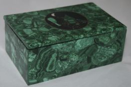 Malachite Box ​with Pietra Dura Panel