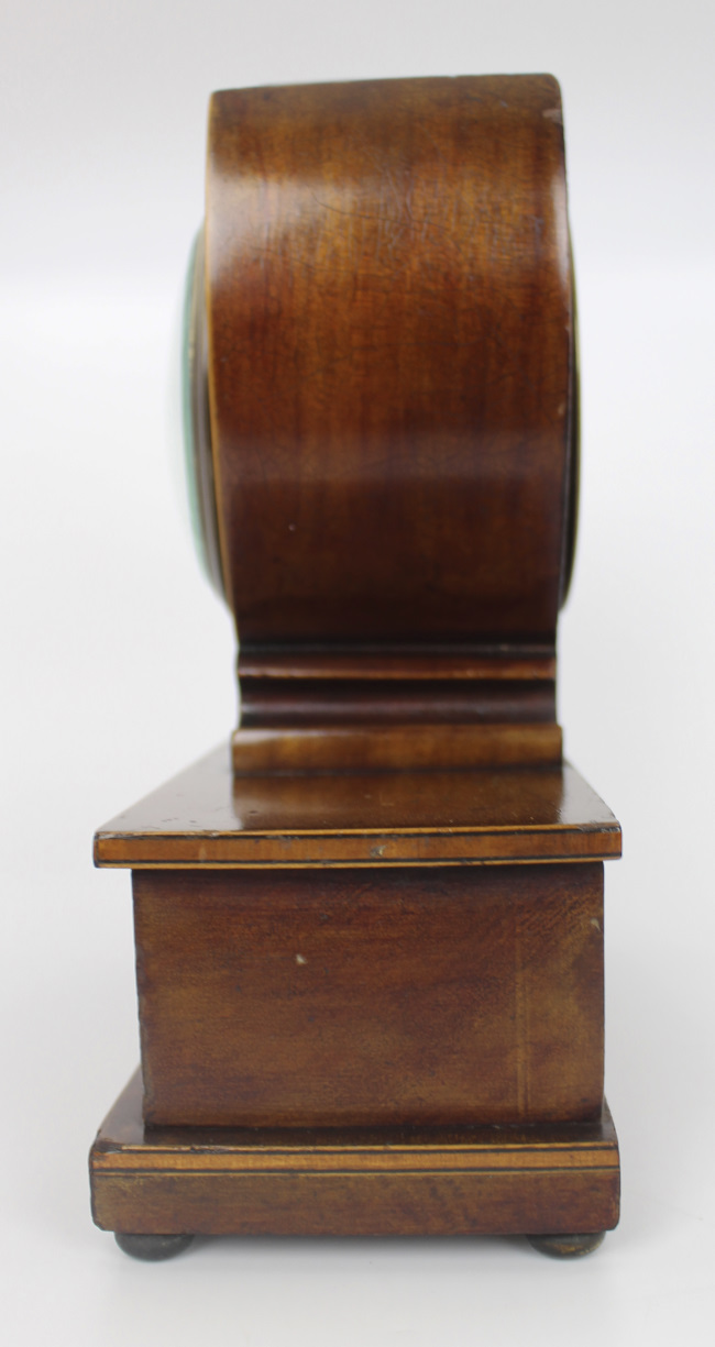 Elegant Inlaid Mahogany Mantle Clock by Wray, Son & Perry c.1900 - Image 5 of 10